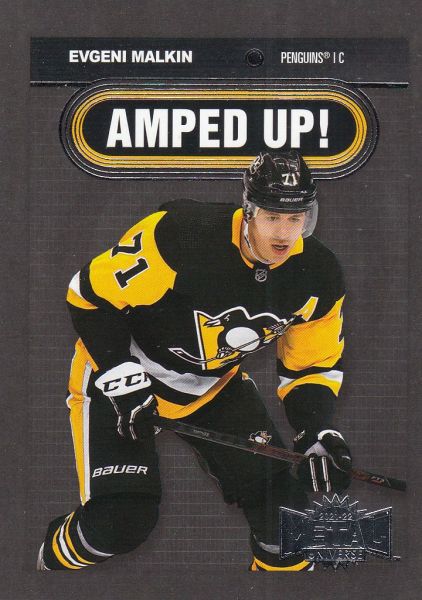 insert karta EVGENI MALKIN 21-22 Metal Universe Amped Up číslo AU-2